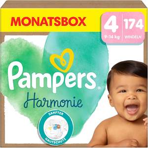 Pañales Pampers Talla 4 (9-14 kg) Harmonie, Caja Mensual, Protección Suave para la Piel e Ingredientes de Origen Vegetal, Paquete de 174 - Product Image 4