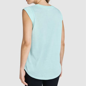 Nouveauté 2025 débardeur grande taille pour femmes sans manches débardeur de gymnastique pour femmes débardeur uni pour femmes à vendre séchage rapide - Product Image 3