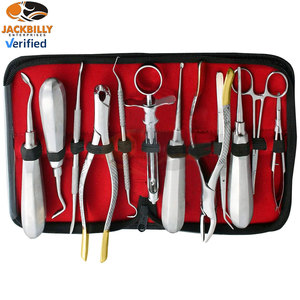 ชุดเครื่องมือยกและคีมทันตกรรม12ชิ้นเครื่องมือผ่าตัดสเตนเลสด้วยมือพร้อมการปฏิบัติตามมาตรฐาน - Product Image 6