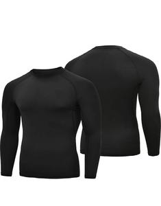 Protector de erupción de poliéster unisex de alta calidad para adultos Opciones de manga completa y media con costuras de contraste disponibles en todos los tamaños - Product Image 1