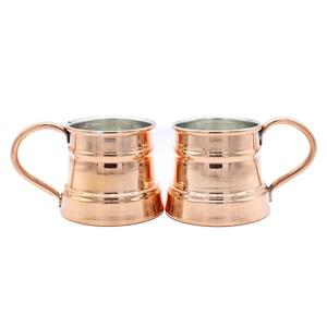 Tasse mule de Moscou en cuivre de qualité supérieure Tasse en cuivre argenté de table avec poignée au prix de gros - Product Image 1