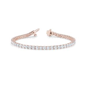 สร้อยข้อมือเทนนิสเพชรตัดกลมสำหรับผู้หญิงสไตล์ที่ยอดเยี่ยมทุกโอกาสใส่สร้อยข้อมือ - Product Image 2