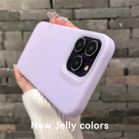 Étui de téléphone portable de haute qualité, couleur unie, résistant aux chocs, étanche, 17 Pro Max, en silicone souple, matériau PC, taille personnalisée