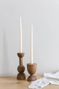 Candelabro de madera moderno, Juego de 2 unidades - Product Image 4