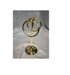 Brass <b>towel</b> stand created for premium wash spaces featuring durable frame classy aesthetics perfect for modern homes use - Product Image 4