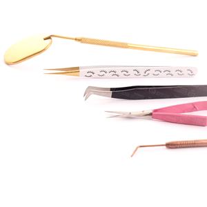 Pinzas profesionales de Extensión de pestañas de nuevo diseño, pinzas de extensión de pestañas de acero puro, etiqueta privada personalizada - Product Image 5