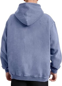 Men's 100% Cotton Solid Casual Pullover <b>Hoodie</b> Winter <b>Soft</b> Fleece Sweatshirt Custom Printed Breathable Anti-Shrink Anti-Wrinkle - Product Image 3