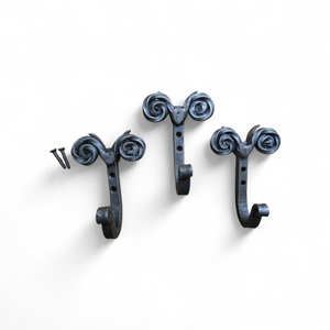 Traditional wall mounted coated iron <b>hooks</b> for <b>kitchen</b> bathroom garden decor home and entryway organizer - Product Image 5