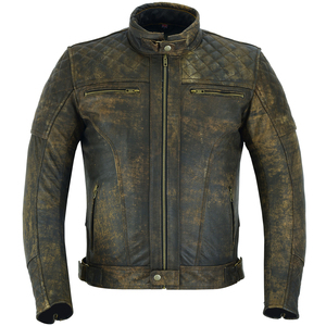 Meilleur prix veste de moto pour hommes avec 100% vestes de coupe automatisée de course de moto en cuir véritable pour Logo imprimé personnalisé - Product Image 1