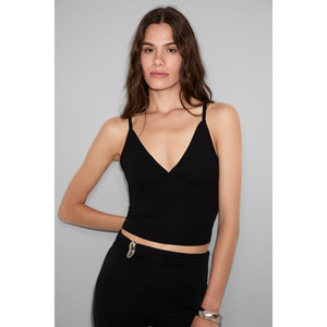 GRIMELANGE MELITO <b>Women's</b> Soft and Stretch Fabric Organic Cotton Bust Low-Cut Strappy Tank <b>Top</b> - Product Image 4