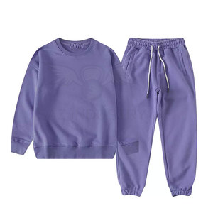 Vente en gros de survêtements pour enfants, garçons et filles, survêtement solide, pull à manches longues, ensemble de jogging pour enfants - Product Image 5