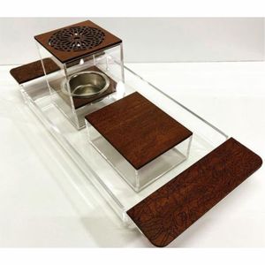 Quemador de Incienso Mubkhar de Estilo Árabe, Hecho en India, Diseño Personalizado en Acrílico, Hecho a Mano, Ecológico, de Primera Calidad - Product Image 5