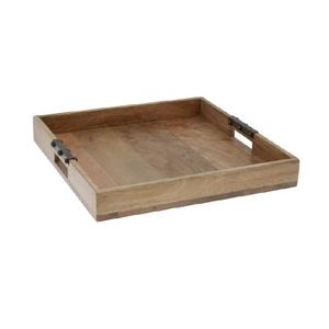 La última bandeja hecha a mano de forma redonda que sirve la bandeja de madera a los precios de fábrica más bajos Producto de calidad Bandeja para servir - Product Image 4