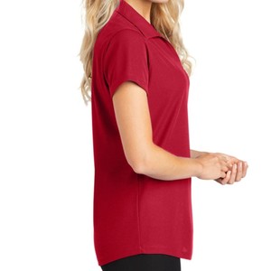 Camiseta Polo de Manga Corta Roja para Mujer, Marca Harry Johnson Production, Color Sólido, Tejido de Punto, Estilo Casual, 100% Poliéster, Largo Regular - Product Image 3