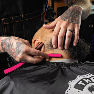 PANTHARA Rasoir droit professionnel Kit de rasoir droit ultra exposé avec 10 lames Premium 2mm exposées (PANTHARA) - Product Image 2