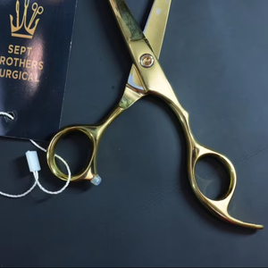 Professional Gold Hair Cutting Scissors Stainless Steel Barber <b>Shears</b> for Salon - Product Image 4
