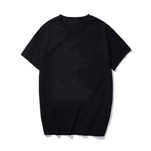 T-shirt unisexe à col montant épais pour homme 100% coton avec logo personnalisé sérigraphie surdimensionnée motif lettre style Hip Hop - Product Image 4