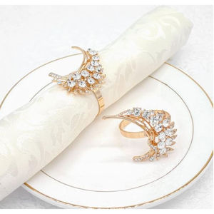 Servilletero de decoración Eid Mubarak, servilletero decorativo de mesa de último diseño, servilletero de Metal dorado de primera calidad y soporte - Product Image 6