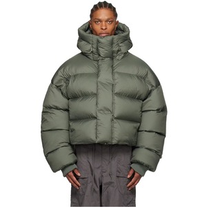 High Quality 100% Cotton Puffer <b>Jacket</b> Oversized Pullover Embroidered Logo Hooded Lined Winter Custom Print Wholesale - Product Image 1