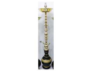 Cachimbas de latón macizo alto dorado Farida de calidad de lujo con técnica de laca - Product Image 5