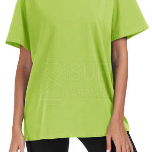 Camiseta Holgada Informal de Talla Grande para Mujer, de Algodón Premium, Transpirable, de Secado Rápido, Moda de Verano - Product Image 6