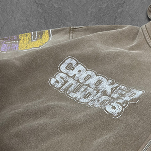 2024 Sudadera con capucha de lavado ácido de gran tamaño para hombres Custom 100% Cotton High Quality Vintage Washed Heavyweight-OEM Blank Manufacturer - Product Image 4