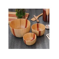 Lot de trois plateaux de service jetables en bois poli, écologiques, style campagnard, personnalisables pour hôtels