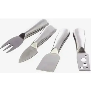 Ensemble à fromage en acier inoxydable avec manche à motif vert, parfait pour couper le fromage, les mariages, les fêtes et pour un service élégant sur table - Product Image 3