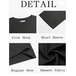 T-shirt personnalisé de haute qualité pour hommes Épaule tombante en coton lourd avec motif solide graphique imprimé bouffant disponible en tailles - Product Image 2