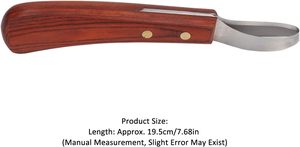 Couteau à Abscess Élégant en Acier Inoxydable 440C, Manche en Acier Inoxydable, Lame Affûtée, Coupe-Queue de Cheval, Forme Ovale, Réutilisable, Léger, Durable - Product Image 2