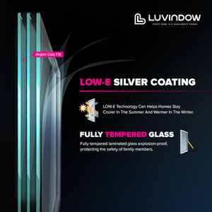 Fenêtre en aluminium à châssis minimaliste, haute performance, avec <span class=keywords><strong>double</strong></span> <span class=keywords><strong>vitrage</strong></span> Low-E - Product Image 3