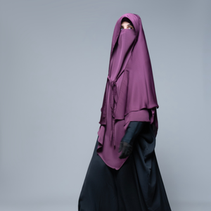 ชุดฮิญาบผ้าโพลีเอสเตอร์สำหรับผู้หญิงมุสลิมอิสลามชุดออกงานตามสั่ง - Product Image 1
