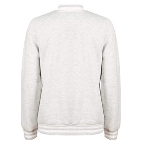 Veste universitaire décontractée pour femme à manches longues, col rabattu, tricotée, unie, respirante, coupe-vent, hiver, logo personnalisé, en peau de mouton - Product Image 2