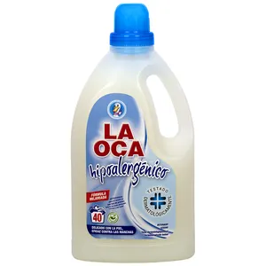 Made in Spain 최고 판매 지속 가능한 "LA OCA 저자극" 세탁 청소 용품 2 리터 액체 세탁 세제