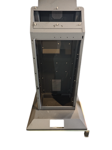 Carcasa de terminal de gabinete de quiosco de acero con recubrimiento en polvo OEM ODM para unidad de visualización de información Fabricación de chapa - Product Image 3