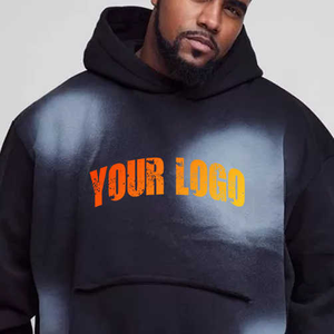 Sudaderas con capucha extragrandes lavadas con dolor en aerosol personalizadas para hombres y mujeres Sudaderas con capucha de calidad superior y pulóver en todos los colores - Product Image 3