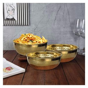 Bol de service traditionnel en laiton bol en métal fabriqué à la main pour table à manger cuisine DECORr et but cadeau - Product Image 6