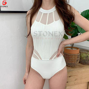 ชุดว่ายน้ำวันพีซของผู้หญิงชุดว่ายน้ำแบบมีสไตล์ชุดเดียวที่ออกแบบมาใหม่ล่าสุดด้วยตาข่ายแฟชั่นระบายอากาศได้ - Product Image 2