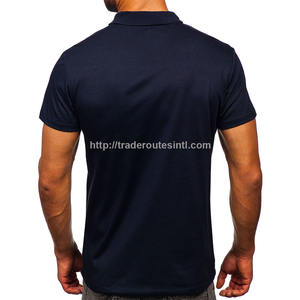 Polo de alta calidad, camiseta Navy Manufacturing Company, logotipo personalizado, ropa de Golf a rayas de manga corta, polos para hombre, camisetas de Golf - Product Image 3