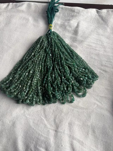 ลูกปัดพลอยสีเขียวทรงกลม 6 กะรัต สำหรับทำเครื่องประดับ ราคาขายส่งจากราชสถาน ซูนิตา เจมส์ บี22 ขัดเงา 20 นิ้ว - Product Image 6