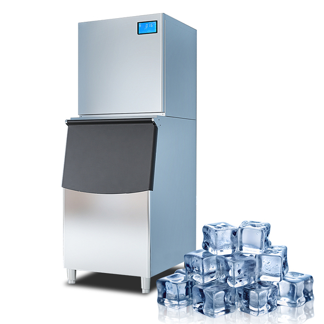 2026 New 200kg Commercial Ice Maker Machine with Air Cooling Stainless Steel for Coffee Use