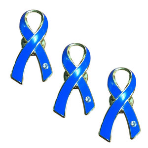 Le nuove spille a forma di nastro blu proteggono gli oceani attività di interesse pubblico gruppi della società civile segnano insegne metalliche - Product Image 4