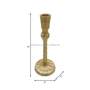 Gold Metal Candle Holder for Elegant Interior Styling Decorative Pattern with Silk Tassels made by Zahid exports in India - Product Image 2