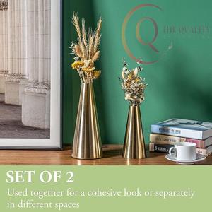 Decorative Metal Tabletop <b>Vase</b> for Home and Office Use, Offering a Stylish Way to Enhance Interior Ambience and <b>Table</b> Décor - Product Image 2