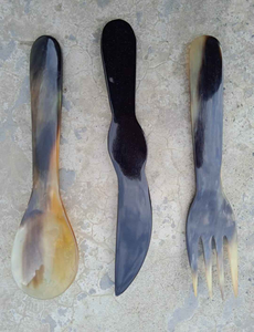 Cucharas de Cuerno Pulido Estilo Animal, Directamente de la India, para Bodas y Fiestas Navideñas, Técnica Tallada - Product Image 5