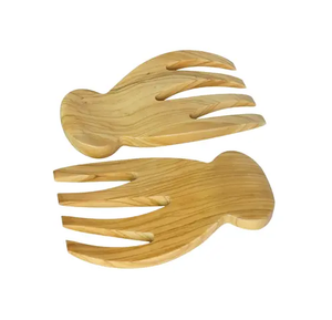 Cuillère à main en bois d'acacia Serveurs Cuillère à salade en bois dur Cuillère à salade de fruits en bois Design unique Prix bon marché - Product Image 1