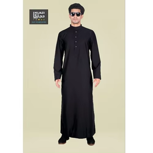 Venta directa Exportadores Tamaño personalizado Seda transpirable Jubba Thobe Stock listo para bodas Ropa y accesorios musulmanes tradicionales - Product Image 2