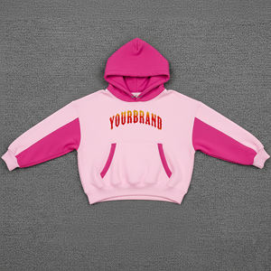 Sudadera con Capucha Extra Grande de Alta Calidad, Personalizada con Logotipo Impreso en 3D, 100% Algodón, Paneles Cosidos en Bloques de Color, para Mujer - Product Image 1