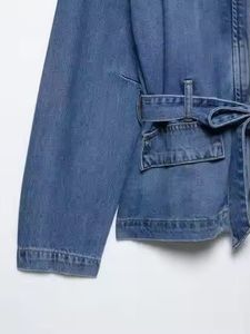 Veste bomber en denim en coton tricoté respirant pour homme de haute qualité et élégante - Product Image 3