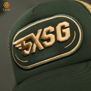 Offre Spéciale 2025 5 Panneau 3D Broderie Logo Chapeau Personnalisé Maille Conception Mousse Casquette De Camionneur Fermeture Snapback Conception Unisexe À La Mode Sport Cap - Product Image 2